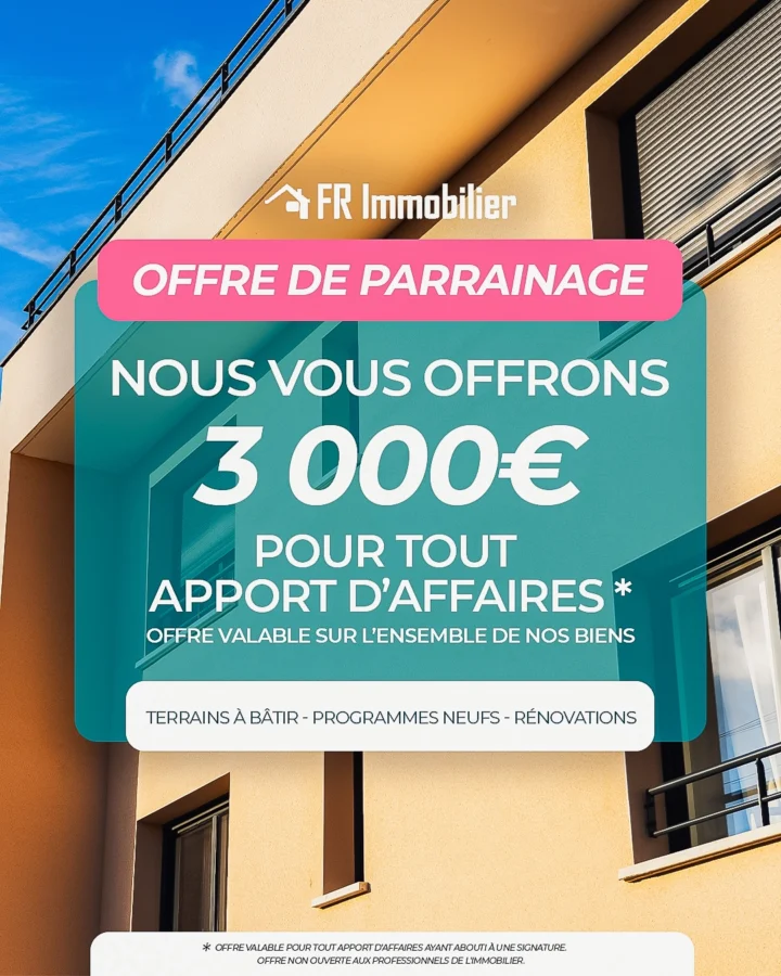 Offre de parrainage FR Immo 3000e offerts